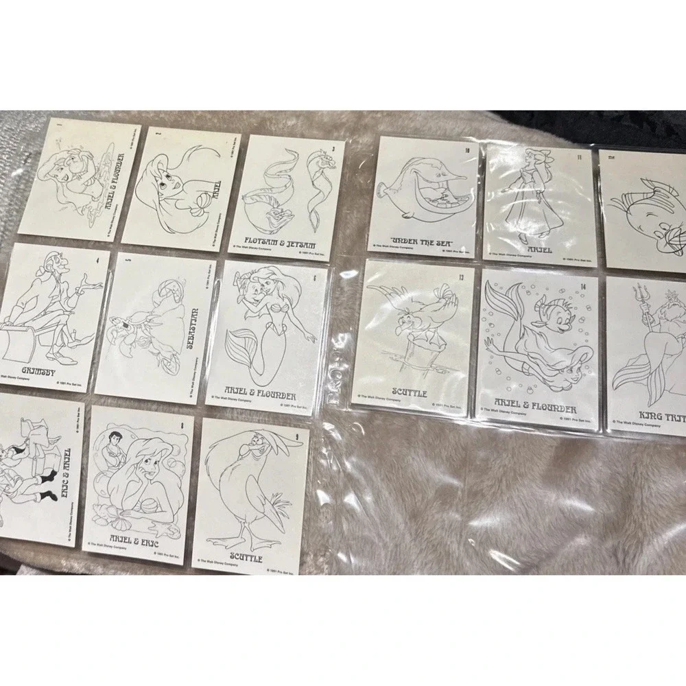 Disney Little Mermaid 1991 Pro Set Complete 90 Card Set 15 Sketch 15 Standups